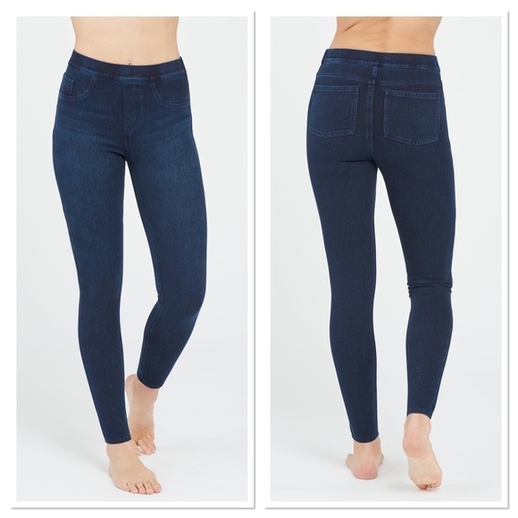 SPANX Jean-ish Ankle Leggings Twilight Rinse - Picture 1 of 7